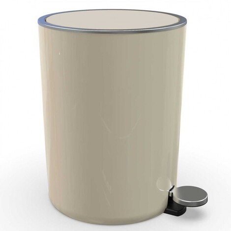 ΧΑΡΤΟΔΟΧΕΙΟ ΜΠΑΝΙΟΥ LENOX 5LT, SOFT CLOSE ΔΑΧΤΥΛΙΔΙ - ΜΠΕΖ