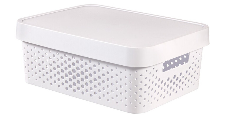 ΚΟΥΤΙ ΑΠΟΘΗΚΕΥΣΗΣ Infinity Dots 11lt ΛΕΥΚΟ