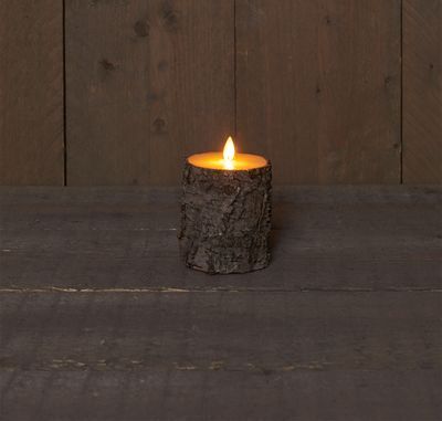 CANDLE TRUNK BROWN MOVING BATTERY FLAME