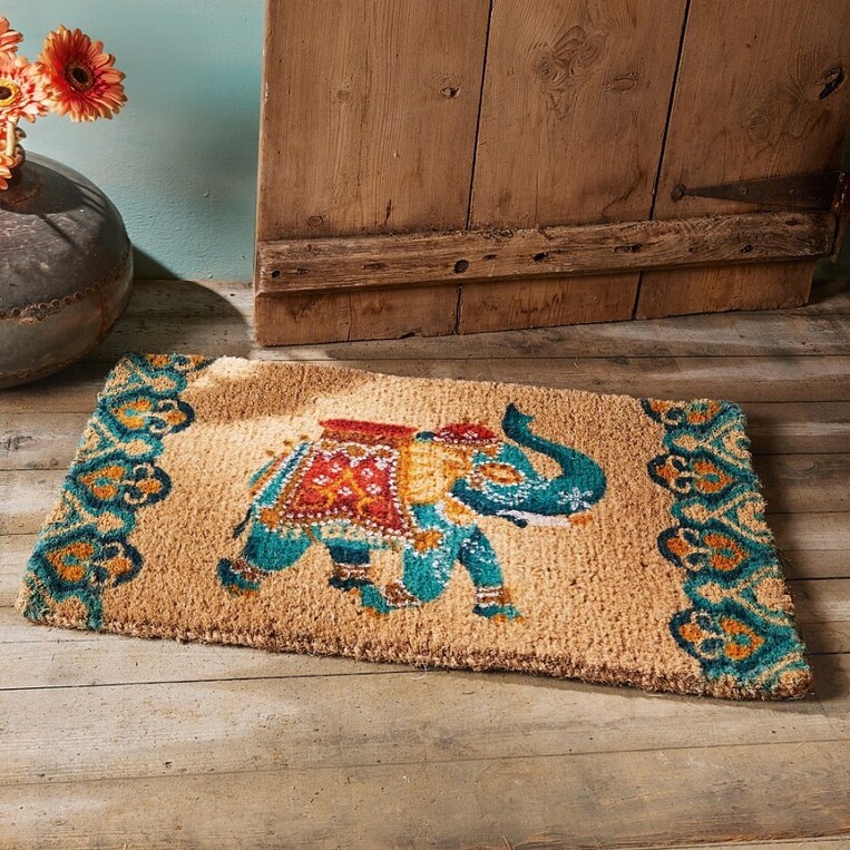 Entrance mat with rubber
